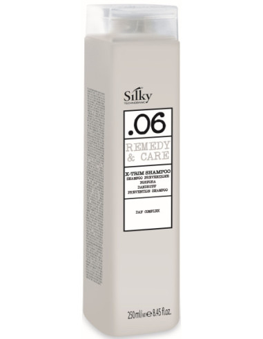SILKY REMEDY CARE 06 X-Trim Šampūns ar mikrogranulām pretblaugznu 250ml