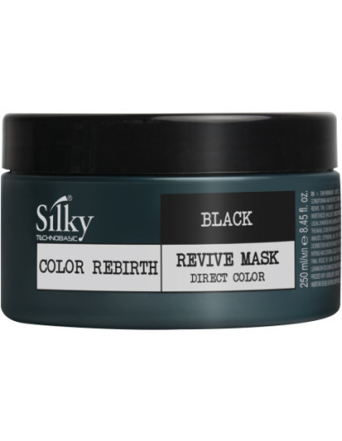 SILKY TECHNOBASIC Maska krāsas toņa atjaunošanai BLACK(melna) 250ml