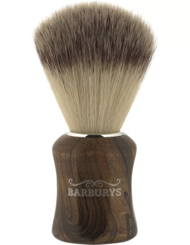BARBURYS "Techno Walnut Synth" shaving brush with synthetic bristles
