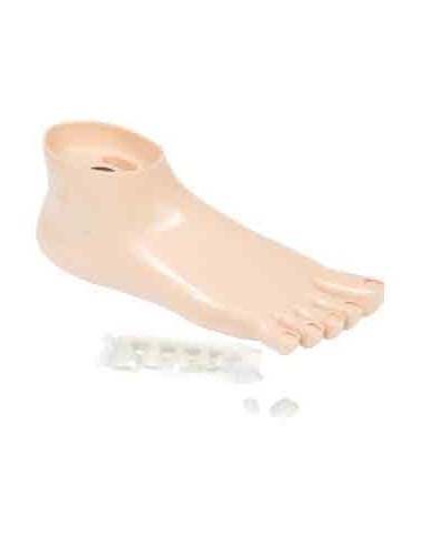 Foot Training Pedicure With False Nails