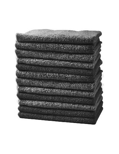 Black technical towels  30cmx50cm, 12pcs