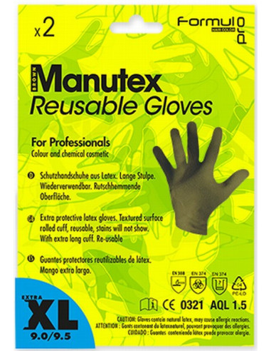 Латексные перчатки Manutex XL, Коричневые