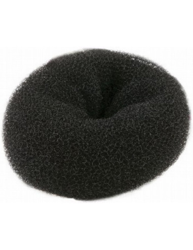 Hair Bun, Black  12x5cm