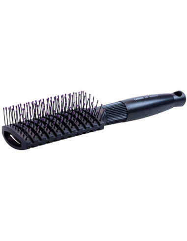 Tunnel brush, nylon rounded bristles 9-rows-rubber handle-antistatic