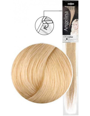 DOUBLE STICK Hair extension, Blond,  40-45cm, 12pcs./pack.