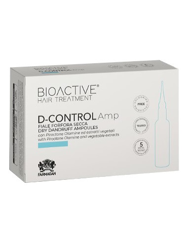 BIOACTIVE D-CONTROL Трихологический раствор-шоковая терапия против сухой перхоти 10*7,5мл