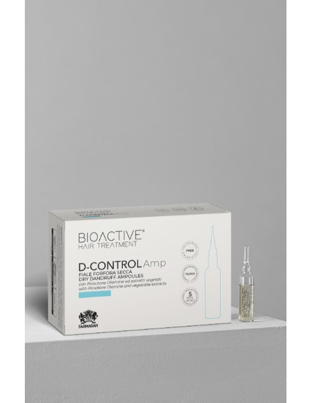 BIOACTIVE D-CONTROL Triholoģisks šķīdums-šoka terapija pret sausam blaugznām 10*7,5ml