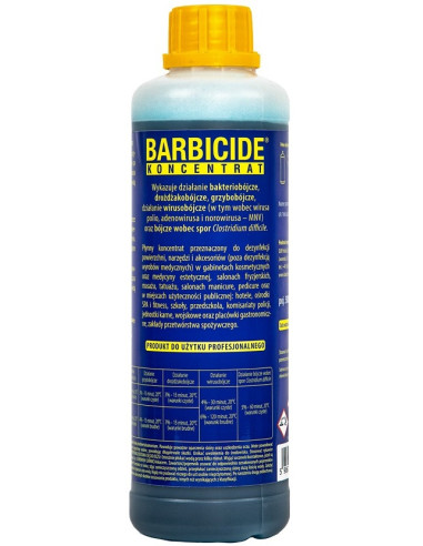 BARBICIDE - Concentrate for disinfecting instruments and surfaces 1:20 500ml