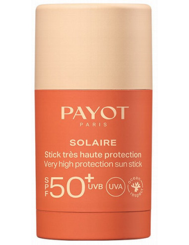 PAYOT SOLAIRE Kūstošs cietas eļļas zīmulītis ar SPF50+ -sejas, acu zonas un lūpu ādai 15gr