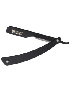 Barber razor with metal...