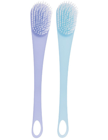 Nylon-bristle bath brush for body...
