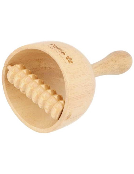 Swedish cup with wood therapy roller