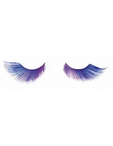 Crazy Plume flamme bleu false eyelashes / 2psc with glue