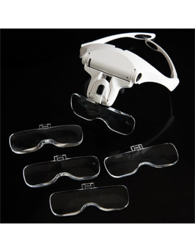 Brilles ar 5 dioprijas lēcām un LED...