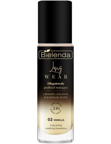 LONG WEAR Bāze ilgnoturīga-matējoša 02 Vanilla, 30ml