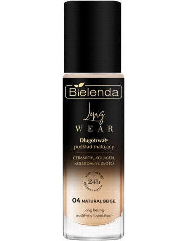 LONG WEAR Bāze ilgnoturīga-matējoša 04 Natural Beige, 30ml