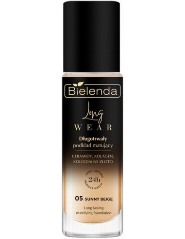 LONG WEAR Bāze ilgnoturīga-matējoša 05 Sunny Beige, 30ml