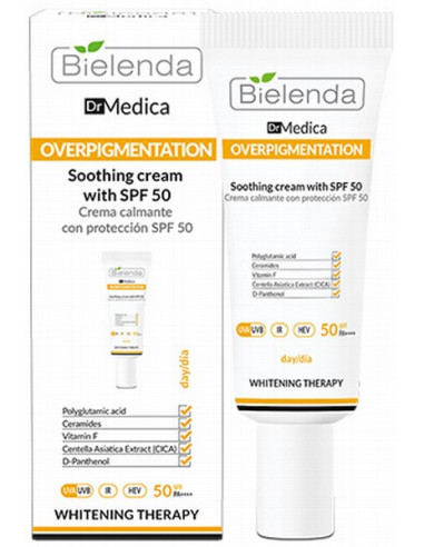 DR MEDICA OVERPIGMENTATION Soothing Cream with SPF 50, 50ml