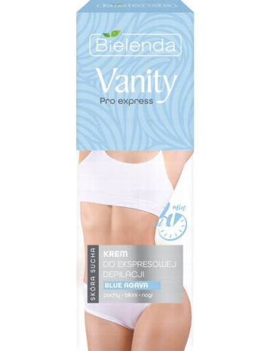 VANITY Pro Krēms depilācijai BLUE AGAVE, sausai ādai ( bikini, paduses ) 75ml