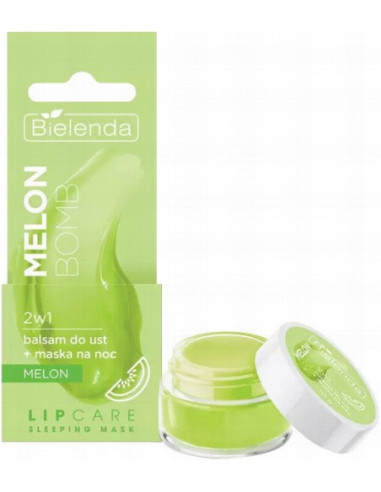 LIP CARE SLEEPING Маска-бальзам 2в1 для губ MELON BOMB, ночная 10гp