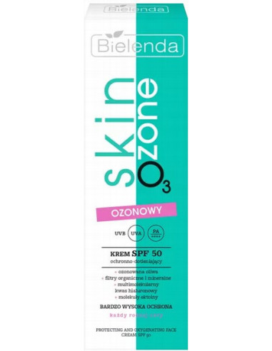 SKIN O3 ZONE Krēms SPF50 aizsargājošs, bagātina ādu ar skābekli 40ml