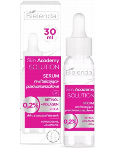 SKIN ACADEMY SOLLUTION revitalizing and anti-wrinkle serum, 30ml