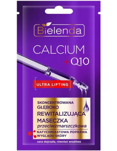 CALCIUM +Q10 Concentrated deeply revitalizing Anti-wrinkle mask, 8g