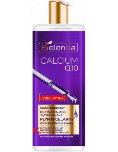 CALCIUM +Q10 Concentrated cleansing and moisturizing micellar liquid, Anti-wrinkle 500ml