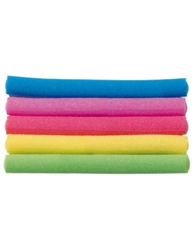 Comair Curlers, Soft Super Roller, colored (length 12cm) pack-5pcs