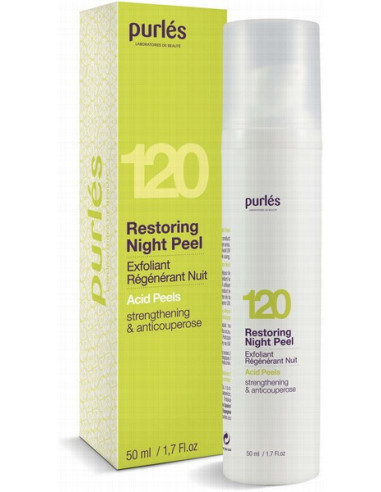 Purles 120 - ACID PEELS Home Care Acid Peel Restoring Night Peel Strenghtening & Anticouperose 50ml