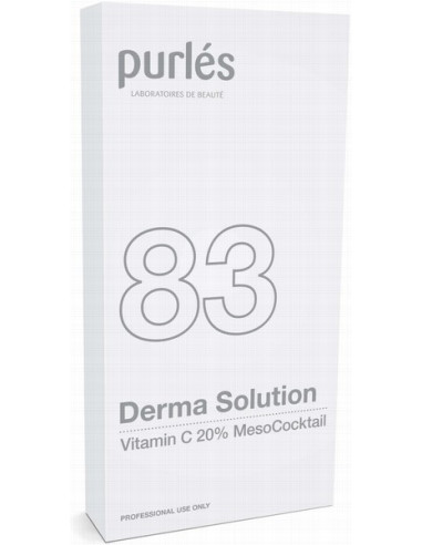 Purles 83 - DERMA SOLUTION Мезококтейль с витамином С, интенсивная осветляющая сыворотка 10x5мл