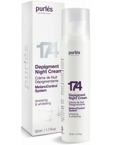 Purles 174 - MELANOCONTROL SYSTEM Depigment Renewing & Whitening Night Cream 50ml