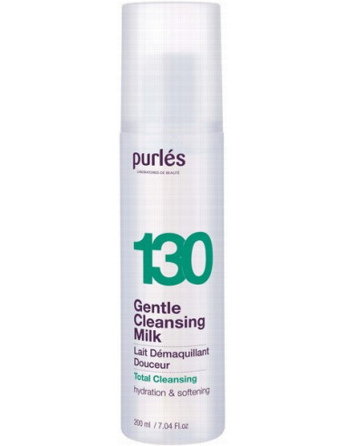 Purles 130 - TOTAL CLEANSING Gentle Cleansing Milk For Daily Skin Care Hydration & Softening 200ml