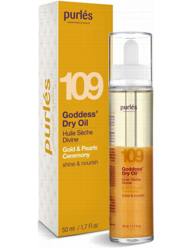 Purles 109 - GOLD & PEARLS CEREMONY Goddess Dry Oil Luxurious Nourishment For Skin 50ml
