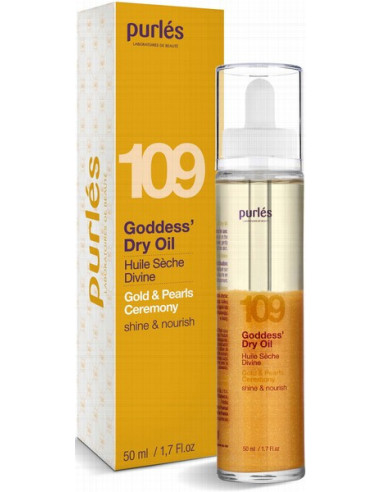 Purles 109 - GOLD & PEARLS CEREMONY Sausā eļļa sejai un ķermenim 50ml