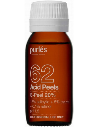 Purles 62 - ACID PEELS S-Peel 20% передовое отшелушивающее средство для зрелой и жирной кожи 60мл