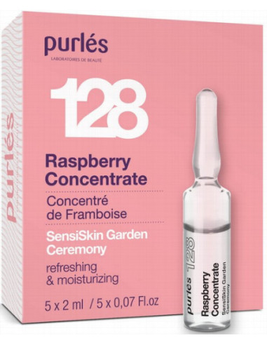 Purles 128 - SensiSkin GARDEN CEREMONY Raspberry Concentrate For Sensitive Skin Soothing & Strenghtening 5x2ml