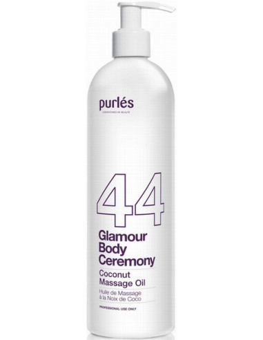 Purles 44 - GLAMOUR BODY CEREMONY Coconut Massage Oil Soothing & Nourishing 500ml