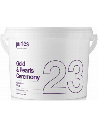 Purles 23 - GOLD & PEARLS CEREMONY Maska ķermeņa ietīšanas Goddess 2500ml
