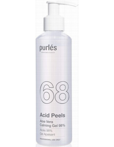 Purles 68 - ACID PEELS 98% Aloe Vera Calming Gel Soothing Hydration After Invasive Treatments 200ml