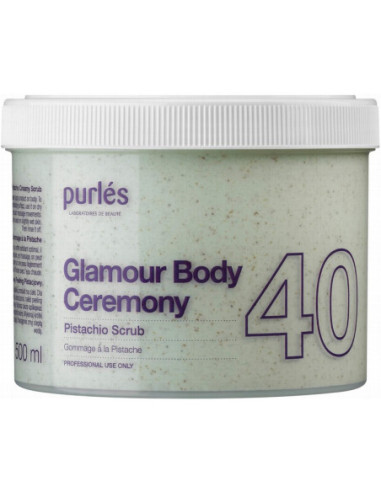 Purles 40 - GLAMOUR BODY CEREMONY Pistachio Scrub Nourishing & Softening 500ml