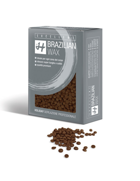 HOLIDAY EXCELLENT Vasks Brazīlijas, elastīgs, pērlītes Orange+Chocolate 500g