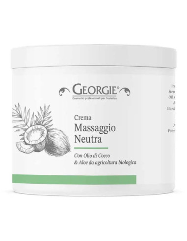 Massage cream, neutral, Coco & Aloe 500ml
