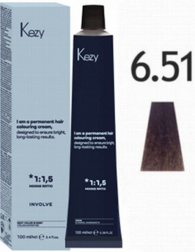 INVOLVE Permanent hair color 6.51, 100ml