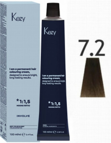 INVOLVE Permanent hair color 7.2, 100ml