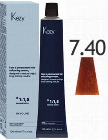 INVOLVE Permanent hair color 7.40, 100ml