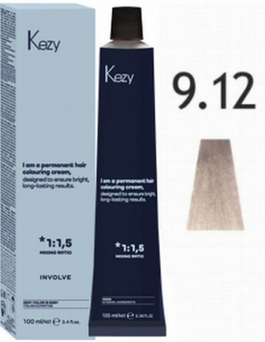INVOLVE Permanent hair color 9.12, 100ml