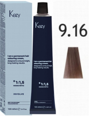 INVOLVE Permanent hair color 9.16, 100ml