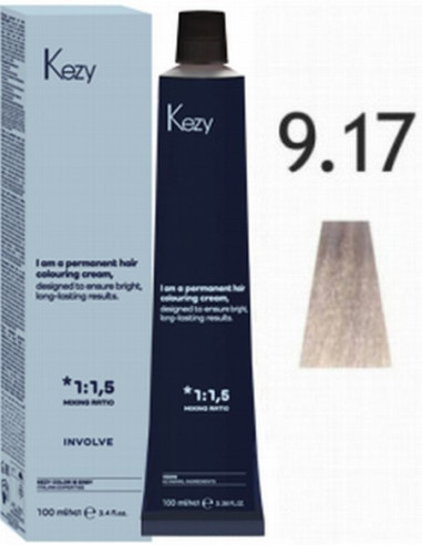 INVOLVE Permanent hair color 9.17, 100ml