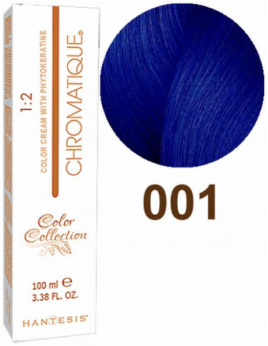 HANTESIS Краска для волос CHROMATIQUE 001 Синий 100мл